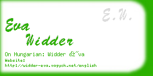 eva widder business card
